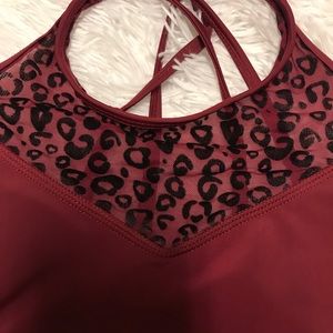 ✨Dark red sport bra